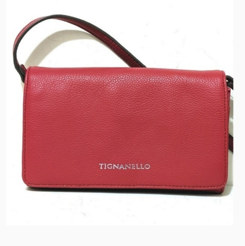 NWT Leather Raspberry Crossbody - Picture 2 of 8